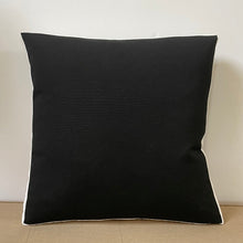 Load image into Gallery viewer, Sunbrella Window Box Pillow in Black/Flax

