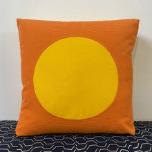 Load image into Gallery viewer, Sunbrella Dot Pillow in Tangerine/Sunflower
