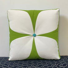 Load image into Gallery viewer, Sunbrella Mod Flower Pillow in Macaw/Aruba
