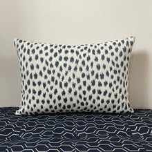 Load image into Gallery viewer, Sunbrella Pop Lumbar Pillow in Agra Indigo
