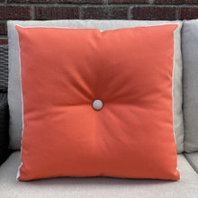 Load image into Gallery viewer, Sunbrella Flower Power Pillow in Flax/Melon
