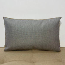 Load image into Gallery viewer, Sunbrella Tiles Lumbar Pillow in Fern/Heather Beige/Flint
