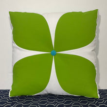 Load image into Gallery viewer, Sunbrella Flower Pillow in Macaw/Aruba
