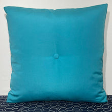 Load image into Gallery viewer, Sunbrella Hero Solid Large Square Pillow with or without Buttons in Aruba
