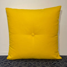 Load image into Gallery viewer, Sunbrella Hero Solid Square Pillow with or without Buttons in Sunflower
