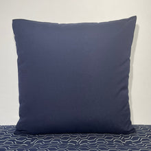 Load image into Gallery viewer, Sunbrella Hero Solid Square Pillow with or without Buttons in Navy
