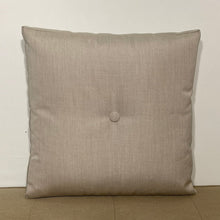 Load image into Gallery viewer, Sunbrella Hero Solid Square Pillow with or without Buttons in Flax
