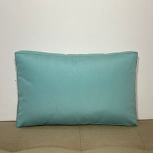 Load image into Gallery viewer, Sunbrella Hero Solid Lumbar Pillow with or without Buttons in Glacier
