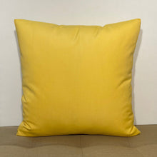 Load image into Gallery viewer, Sunbrella Hero Solid Square Pillow with or without Buttons in Buttercup

