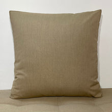 Load image into Gallery viewer, Sunbrella Hero Solid Square Pillow with or without Buttons in Heather Beige
