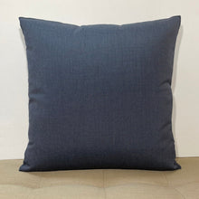 Load image into Gallery viewer, Sunbrella Hero Solid Square Pillow with or without Buttons in Twilight
