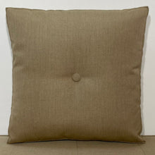 Load image into Gallery viewer, Sunbrella Hero Solid Large Square Pillow with or without Buttons in Heather Beige
