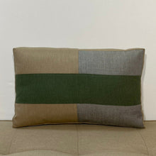 Load image into Gallery viewer, Sunbrella Tiles Lumbar Pillow in Fern/Flint
