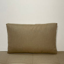 Load image into Gallery viewer, Sunbrella Hero Solid Lumbar Pillow with or without Buttons in Heather Beige
