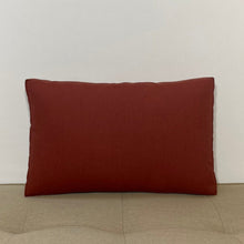 Load image into Gallery viewer, Sunbrella Hero Solid Lumbar Pillow with or without Buttons in Henna
