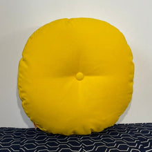 Load image into Gallery viewer, Sunbrella Hero Circle Pillow in Sunflower or Sunflower/White
