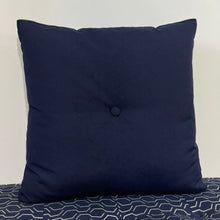 Load image into Gallery viewer, Sunbrella Hero Solid Square Pillow with or without Buttons in Navy
