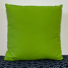 Load image into Gallery viewer, Sunbrella Hero Solid Large Square Pillow with or without Buttons in Macaw

