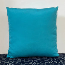 Load image into Gallery viewer, Sunbrella Hero Solid Square Pillow with or without Buttons in Aruba
