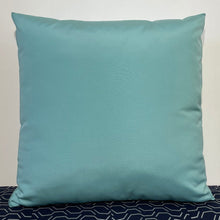 Load image into Gallery viewer, Sunbrella Hero Solid Large Square Pillow with or without Buttons in Glacier

