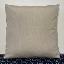 Load image into Gallery viewer, Sunbrella Hero Solid Large Square Pillow with or without Buttons in Flax
