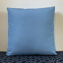 Load image into Gallery viewer, Sunbrella Hero Solid Square Pillow with or without Buttons n in Air Blue
