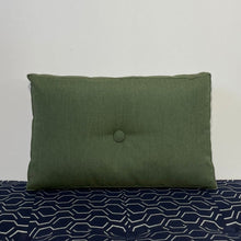 Load image into Gallery viewer, Sunbrella Hero Solid Lumbar Pillow with or without Buttons in Fern
