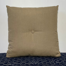 Load image into Gallery viewer, Sunbrella Hero Solid Square Pillow with or without Buttons in Heather Beige
