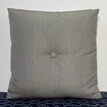Load image into Gallery viewer, Sunbrella Hero Solid Large Square Pillow with or without Buttons in Flint
