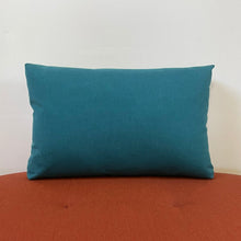 Load image into Gallery viewer, Sunbrella Eclipse Lumbar Pillow in Cilantro/Peacock
