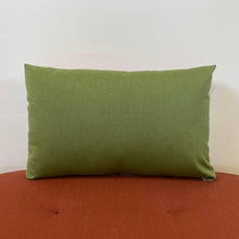 Load image into Gallery viewer, Sunbrella Eclipse Lumbar Pillow in Cayenne/Cilantro
