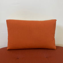 Load image into Gallery viewer, Sunbrella Eclipse Lumbar Pillow in Daffodil/Cayenne
