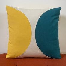 Load image into Gallery viewer, Sunbrella Eclipse Pillow in Peacock/Daffodil

