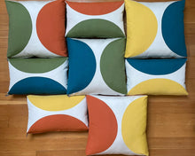 Load image into Gallery viewer, Sunbrella Eclipse Lumbar Pillow in Daffodil/Cayenne
