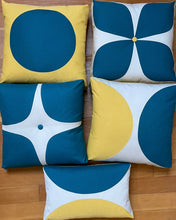 Load image into Gallery viewer, Sunbrella Eclipse Pillow in Peacock/Daffodil
