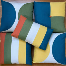 Load image into Gallery viewer, Sunbrella Eclipse Pillow in Peacock/Daffodil
