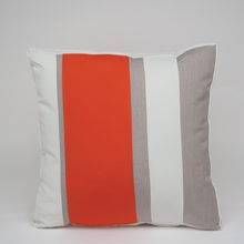 Load image into Gallery viewer, Sunbrella Multi Stripe Stripe Pillow in Melon/Flax
