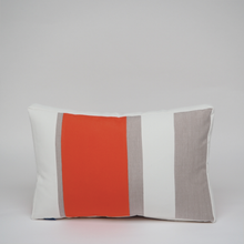 Load image into Gallery viewer, Sunbrella Multi Stripe Lumbar Pillow in Melon/Flax
