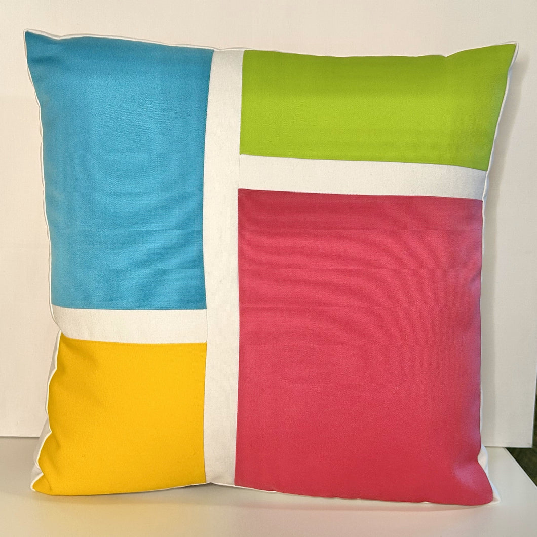 Sunbrella Mod Pillow in Rainbow