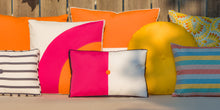 Load image into Gallery viewer, Sunbrella Pop Lumbar Pillow in Agra Indigo
